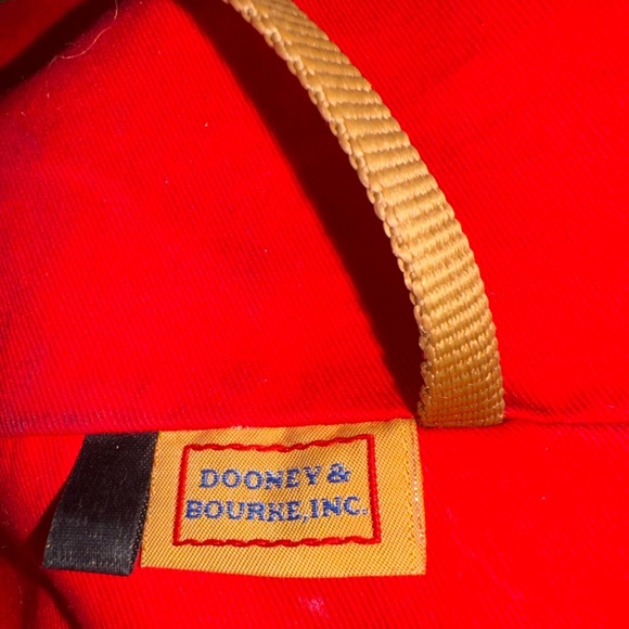 Dooney & Bourke Leisure Large Shopper Tote Pink White Flowers Leather - Picture 6 of 11